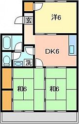 間取図画像 3DK