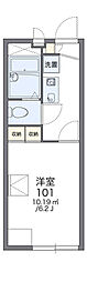 レオパレスもみじ 1Kの間取図画像