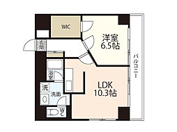 メゾン大須賀 1LDKの間取図画像