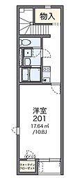 レオネクスト春日野口 1Kの間取図画像