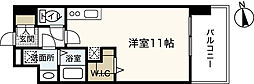 パークフラッツ土橋 ワンルームの間取図画像