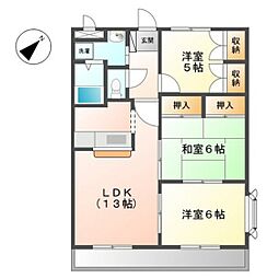 間取図画像 3LDK