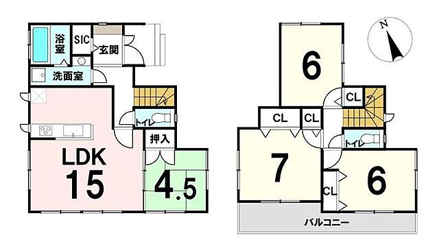 間取り 調布市多摩川4丁目