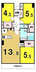 ファミール調布 3LDKの間取図画像