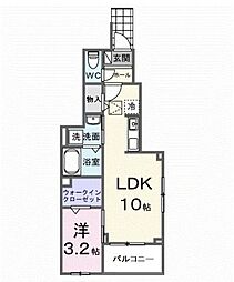 間取図画像 1LDK