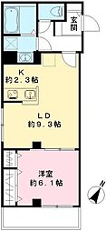 Diamond Valley ダイヤモンドバレー 1LDKの間取図画像