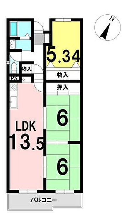 3LDKの間取り