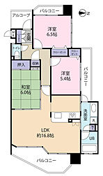Fステージ県庁南 3LDKの間取図画像
