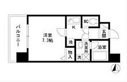 エコロジー栄レジデンス 1Kの間取図画像