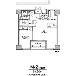 グランアベニュー栄 1LDKの間取図画像