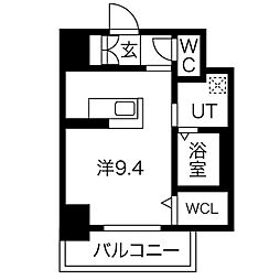 PLATZTACHIBANA ワンルームの間取図画像