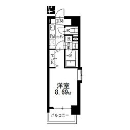 メイプルコート東山公園 1Kの間取図画像