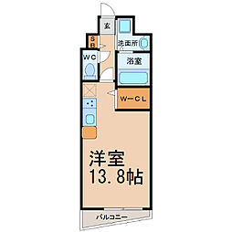ベルドミール橘 2LDKの間取図画像