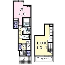 フォレスト・ヒルズ 1LDKの間取図画像
