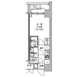 S-RESIDENCE植田asolea(アソレア) 1Kの間取図画像