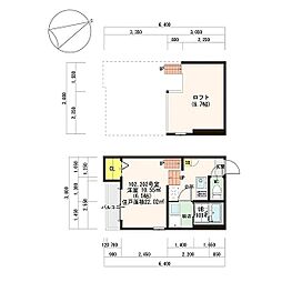 ラグジュアリーレジデンス御器所 1SKの間取図画像