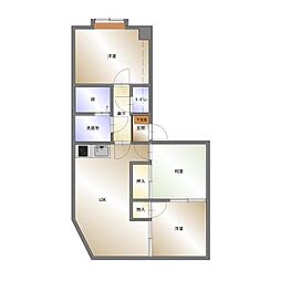 レスポアール豊岡 3LDKの間取図画像