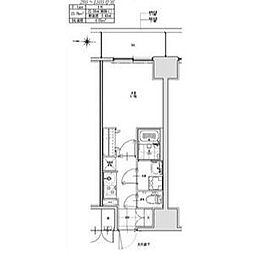 名古屋市北区杉栄町5丁目マンション 1Kの間取図画像