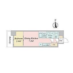 名古屋市中区金山3丁目マンション 1DKの間取図画像