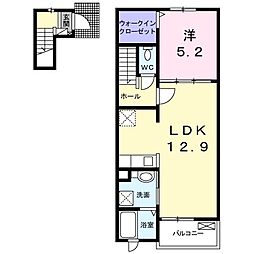 ベル・アロッジオ 1LDKの間取図画像