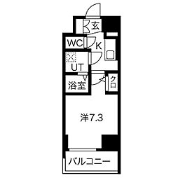 エスリード大須アヴェニュー 1Kの間取図画像