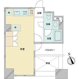ドゥーエ大須 ワンルームの間取図画像