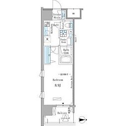 GRANDESPOIR東桜 1Kの間取図画像