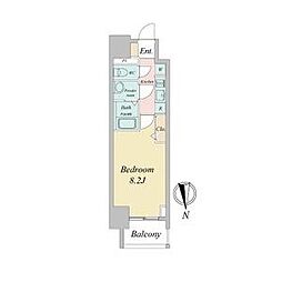 名古屋市営東山線 千種駅 徒歩5分の賃貸マンション 5階1Kの間取り