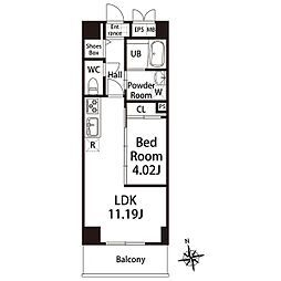 GRANDUKE東桜 5階1LDKの間取り