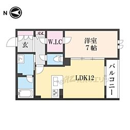 シャーメゾン　杉ケ町 3階1LDKの間取り