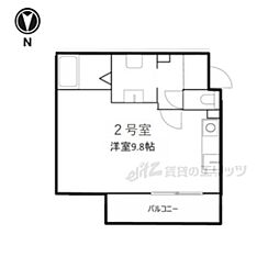 PremiereV ワンルームの間取図画像