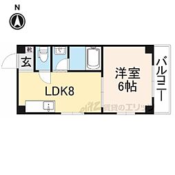 タイエイビル 1LDKの間取図画像