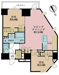 OPENRESIDENCIA高田馬場 2LDKの間取図画像