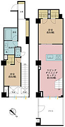 シティインデックス三田伊皿子坂 2LDKの間取図画像