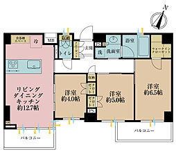 セルアージュ横濱大口Les2 3LDKの間取図画像