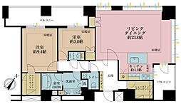 サイオン桜坂 2LDKの間取図画像