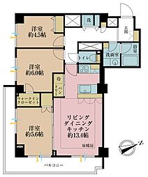 ヴィラロイヤル文京西片 3LDKの間取図画像
