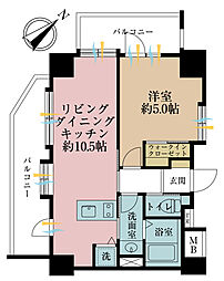 間取図画像 1LDK