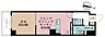 間取り：1LDK、専有面積33.12m2、バルコニー面積2.7m2