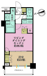 ダイナシティ高円寺 1LDKの間取図画像