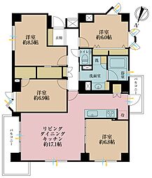 ホームズ杉並阿佐ヶ谷 4LDKの間取図画像