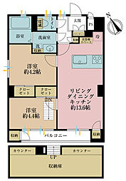 ニューミタカマンション 3DKの間取図画像
