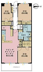 ファミリータウン東陽E棟 3LDKの間取図画像