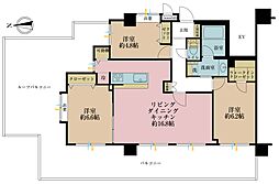 レーベンハイム武蔵関 3LDKの間取図画像