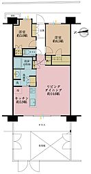 プラウドシティ吉祥寺 2LDKの間取図画像
