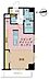 間取り：1LDK、専有面積37.6m2、バルコニー面積4.82m2