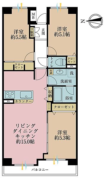 間取りを拡大表示