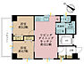 間取り：2LDK、専有面積49.06m2、バルコニー面積7.73m2
