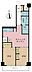 間取り：2DK、専有面積51.42m2、バルコニー面積4.99m2