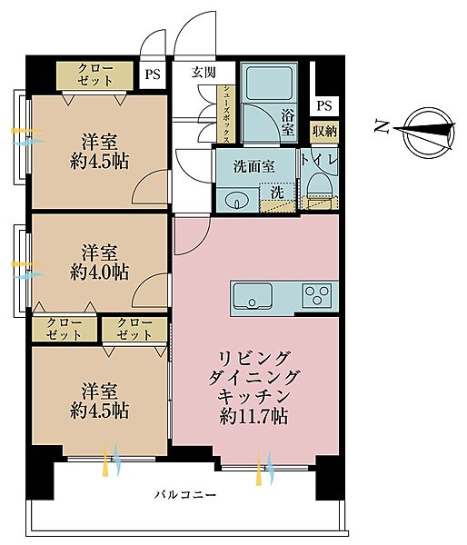 間取りを拡大表示